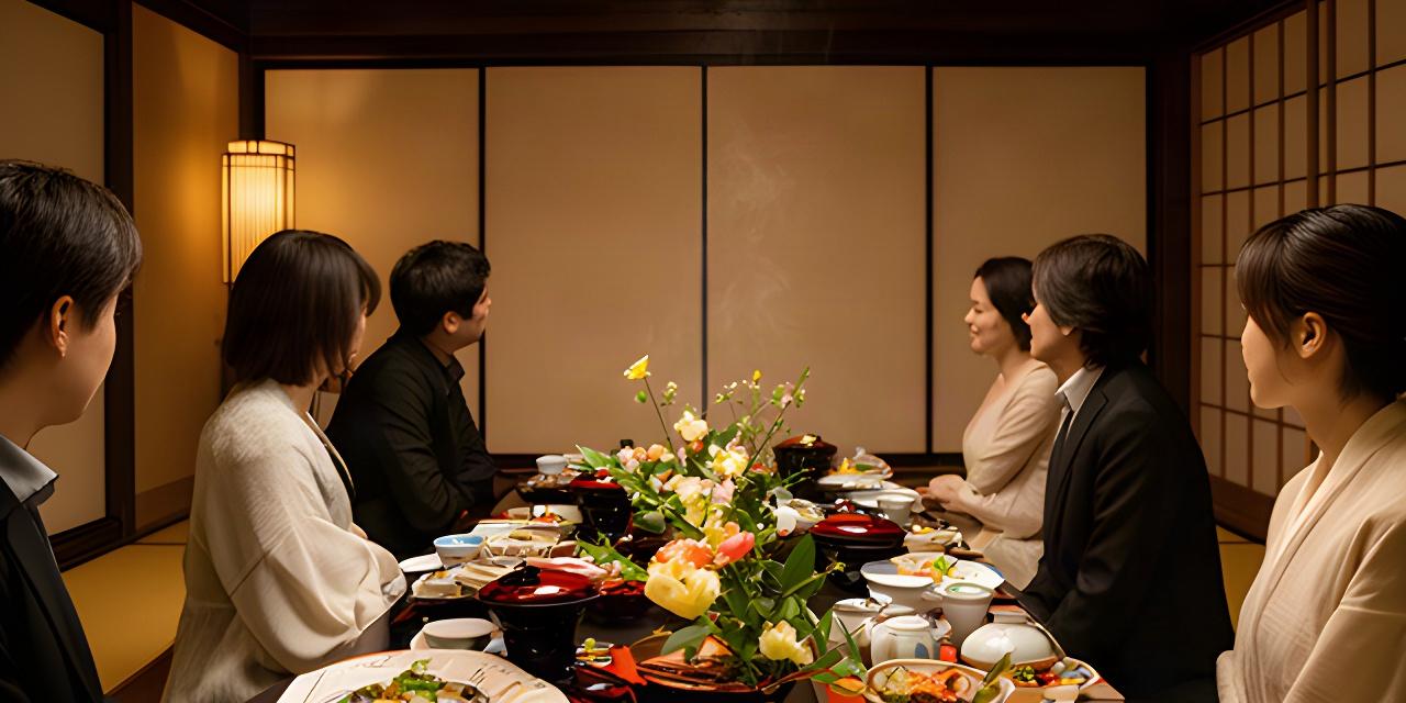 大阪の料亭で季節の会席料理を囲む落ち着いた個室